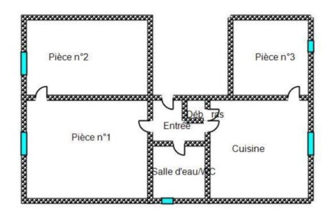 Plan de l'appartement